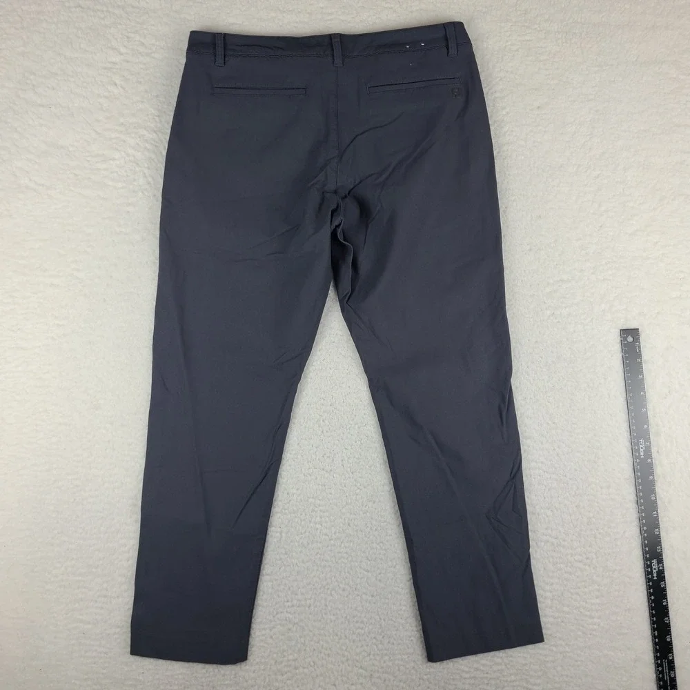 Foot Joy Pants Men 35x28 Dark Gray Thermo Series Performance Tech FJ Golf HEMMED